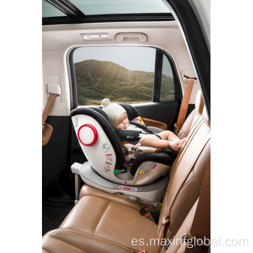 Asiento de automóvil de niño bebé isofix con pierna de soporte